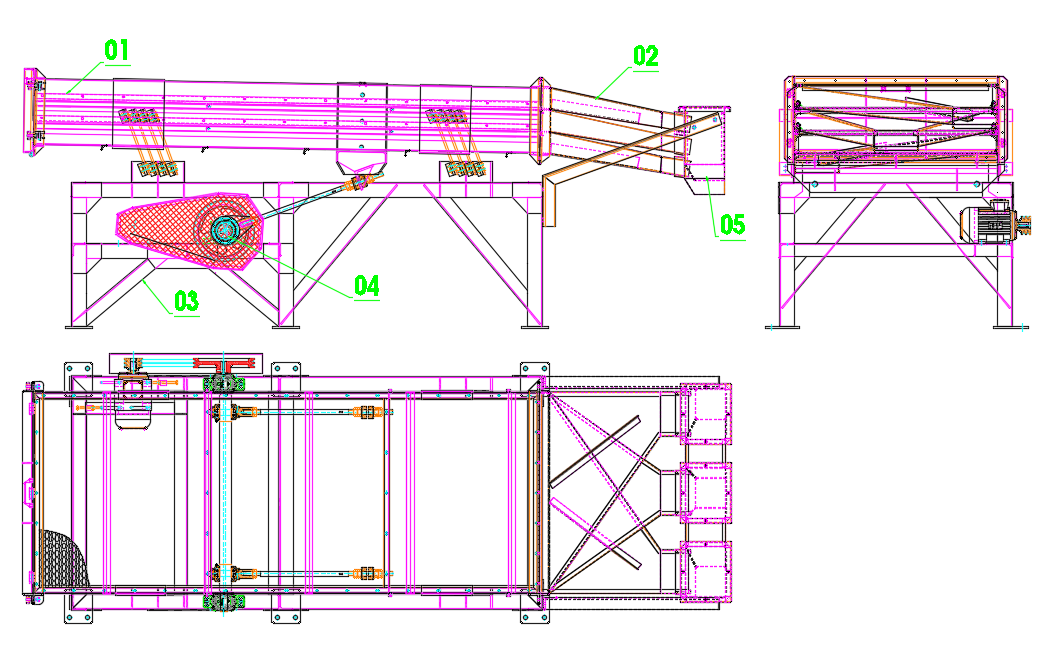 CHERRY SIZE GRADER STRUCTURE