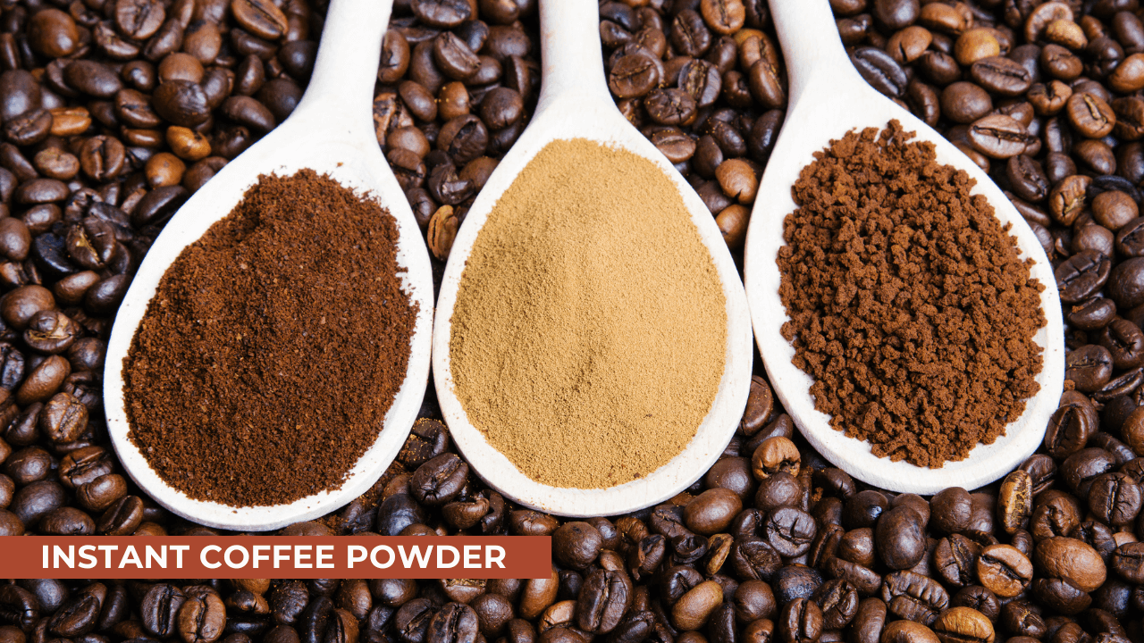 different types of instant coffee powder