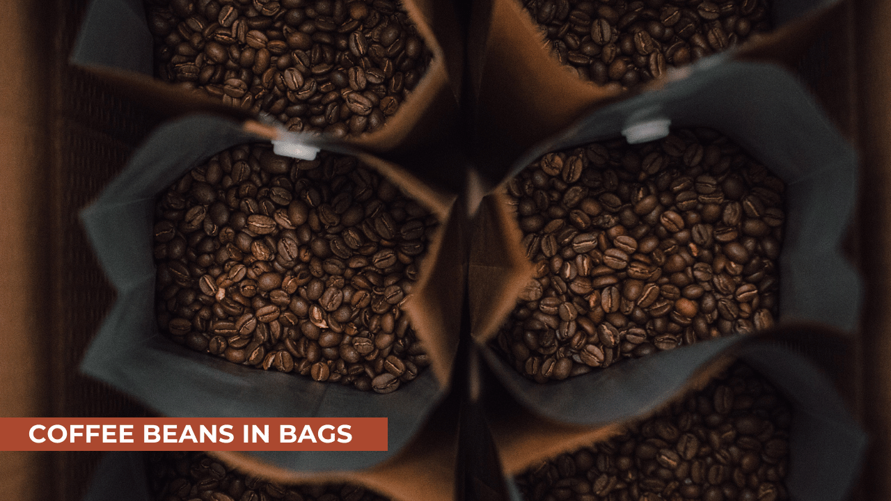 coffee beans in bags